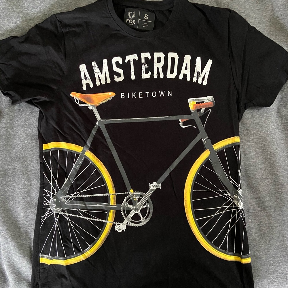Black Fox “Bike Town” T-Shirt, Size Small